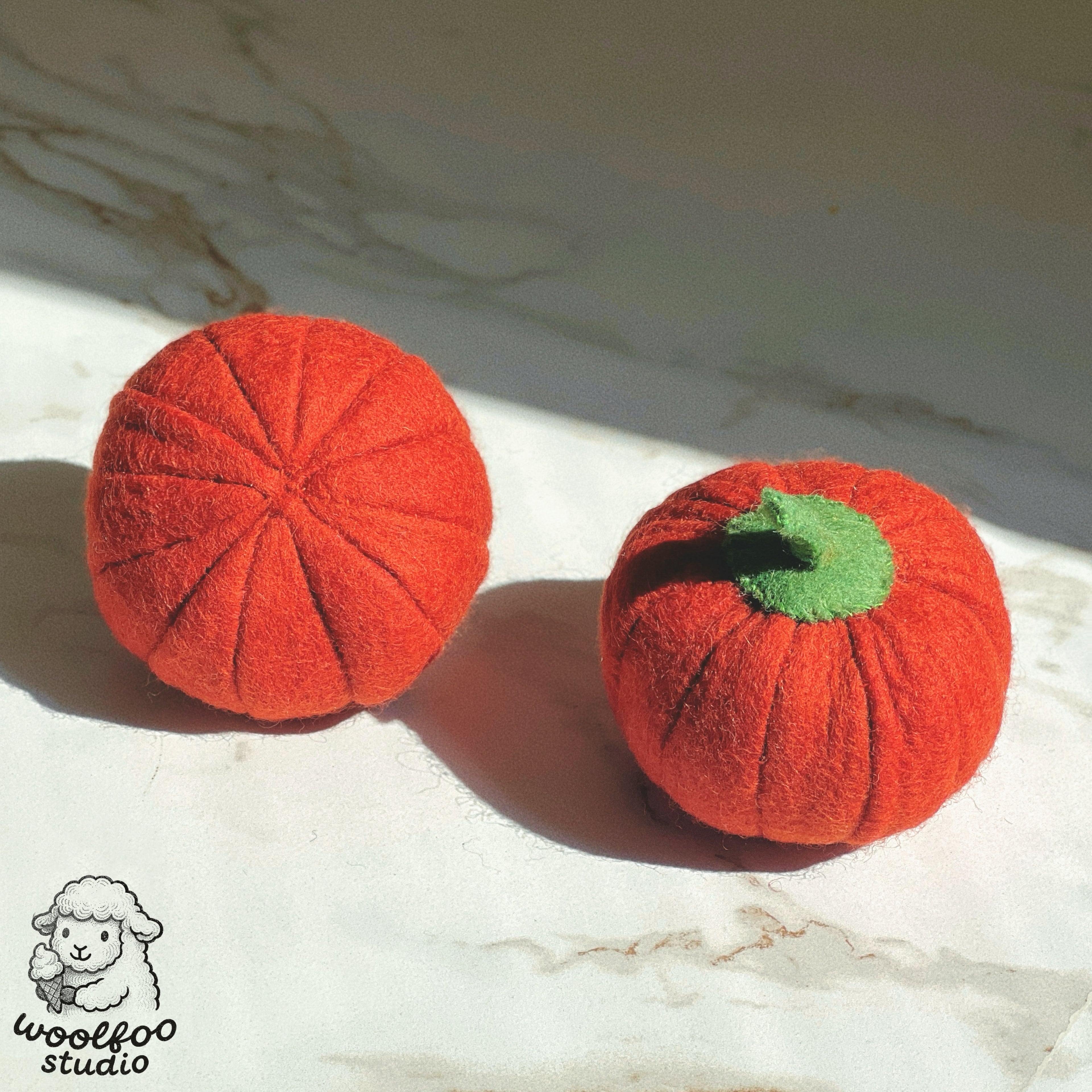 Felted Wool Pumpkin