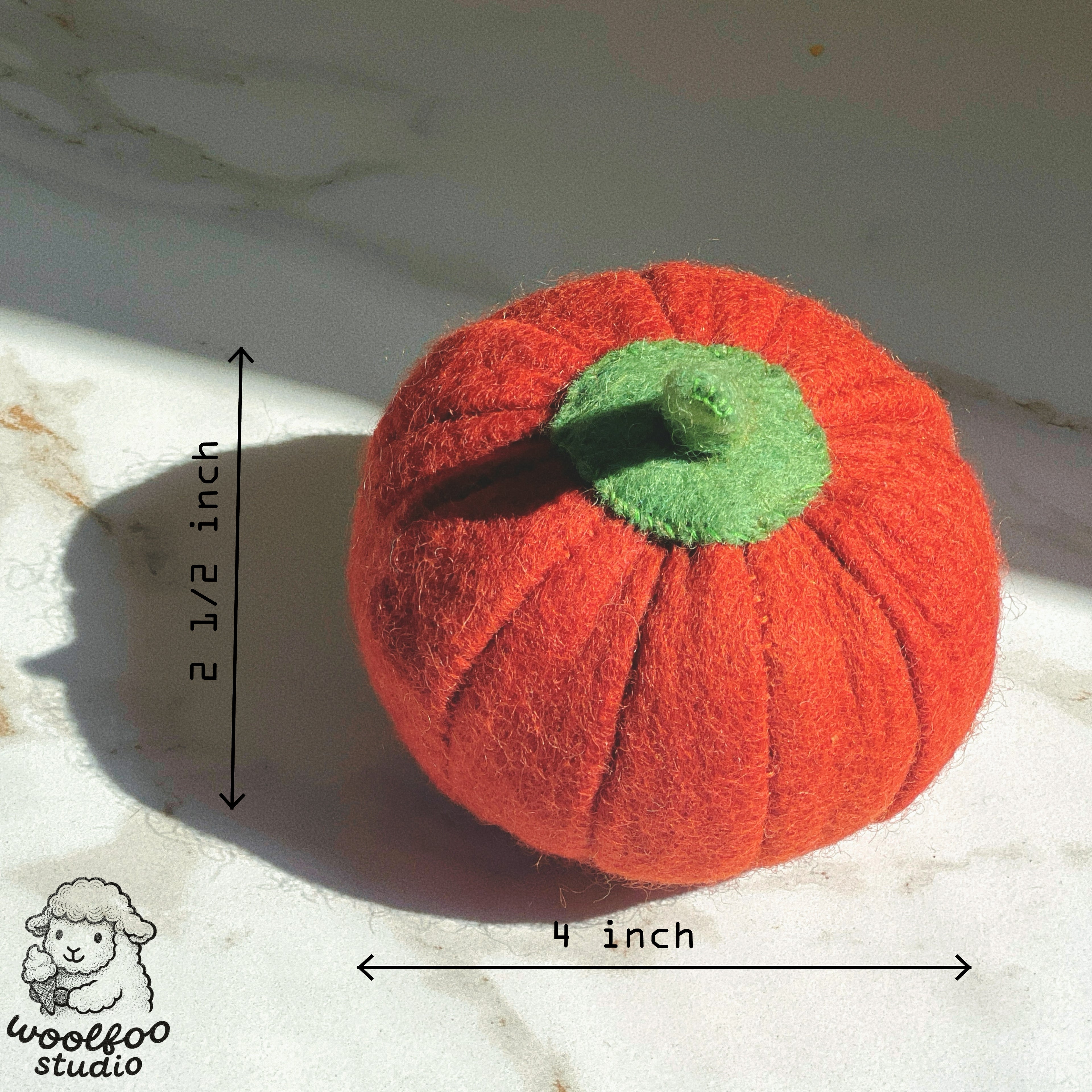 Felted Wool Pumpkin