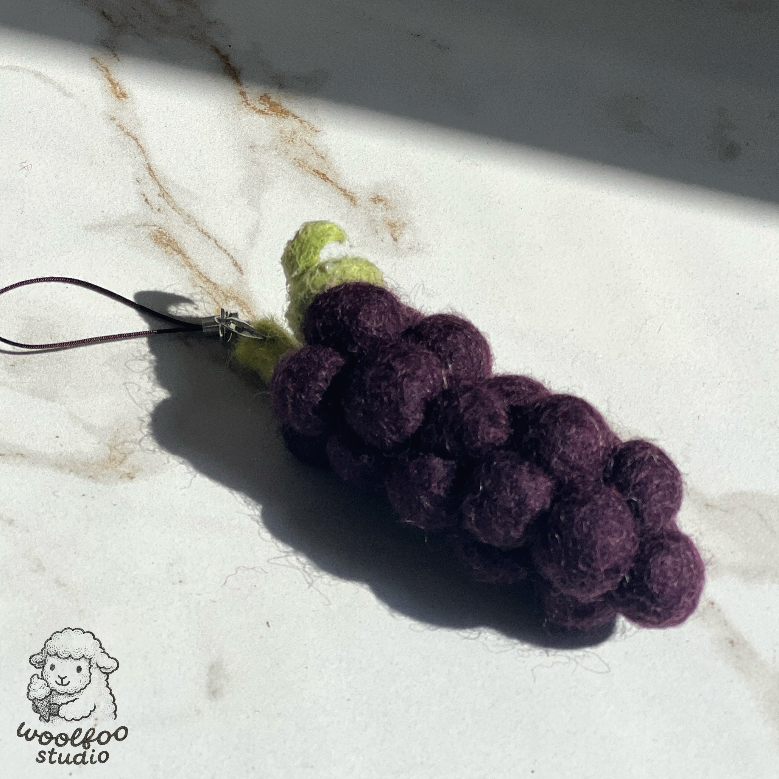 Felted Wool Purple Grape