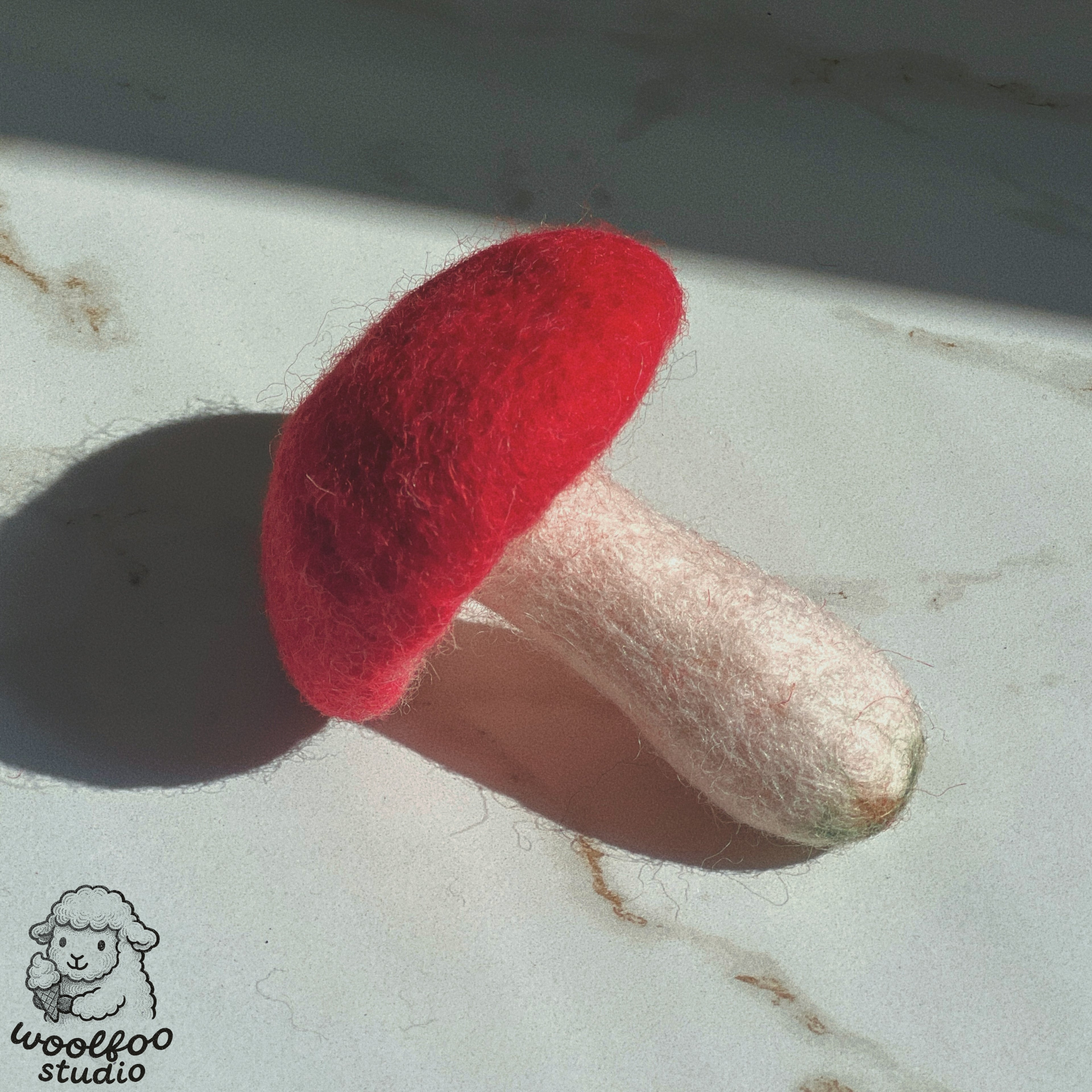 Felted Wool Red Mushroom