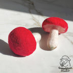 Felted Wool Red Mushroom