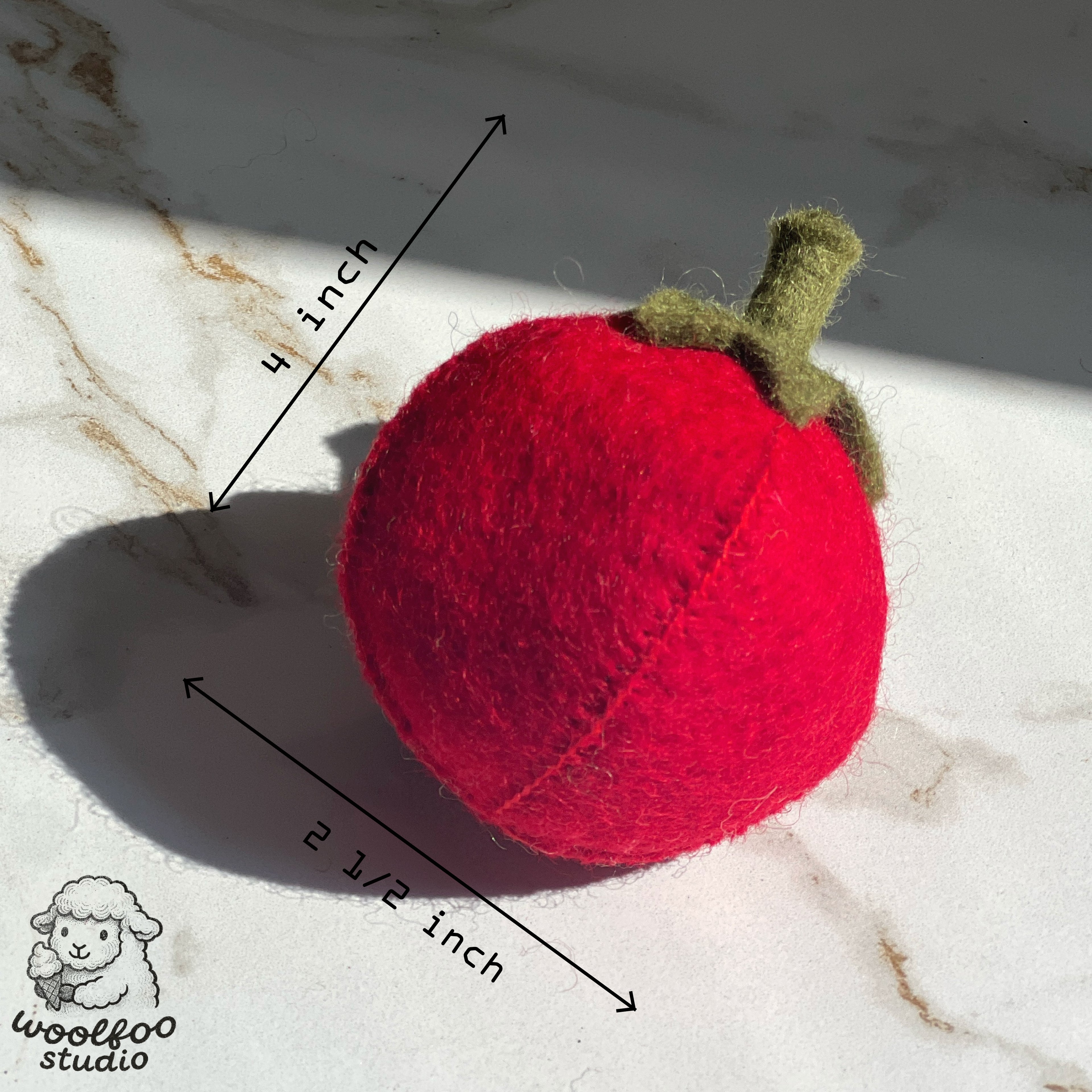 Felted Wool Tomato